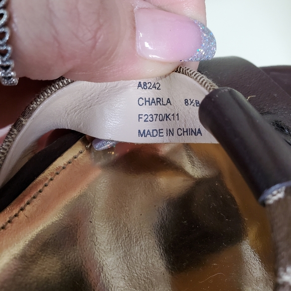 COACH strappy wedge heels - Picture 5 of 6